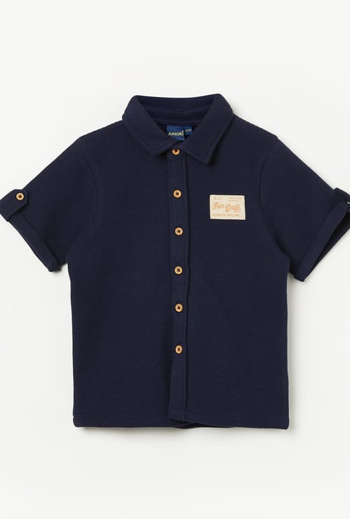 JUNIORS Boys Textured Shirt