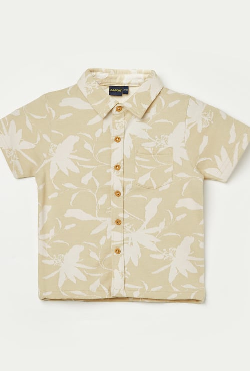 JUNIORS Floral Print Shirt