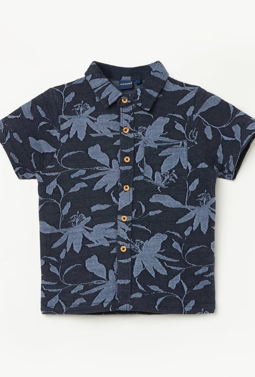 JUNIORS Floral Print Shirt