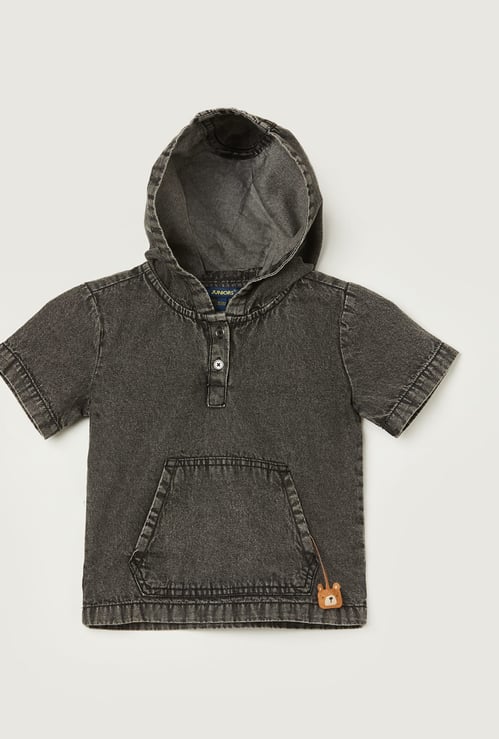 JUNIORS Boys Washed Denim Shirt