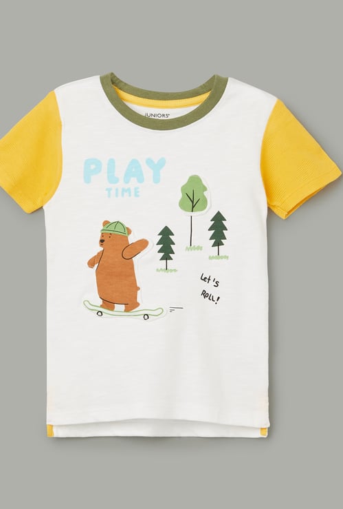 JUNIORS Boys Applique T-shirt