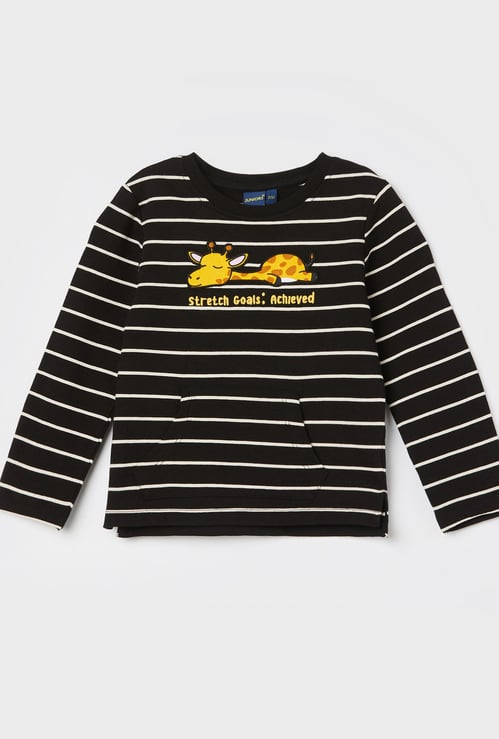 JUNIORS Boys Striped T-shirt
