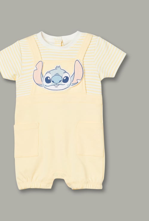 JUNIOR BABY Boys Lilo & Stitch Print Bodysuit