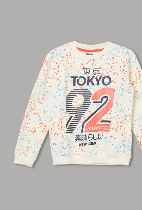 FAME FOREVER Boys Printed Sweatshirt