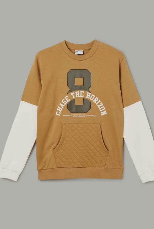 FAME FOREVER Boys Printed Sweatshirt