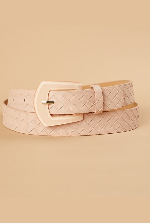 GINGER Basket Weave Patterned Belt