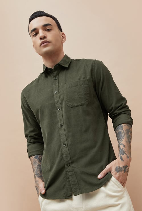 BOSSINI Textured Smart Fit Shirt