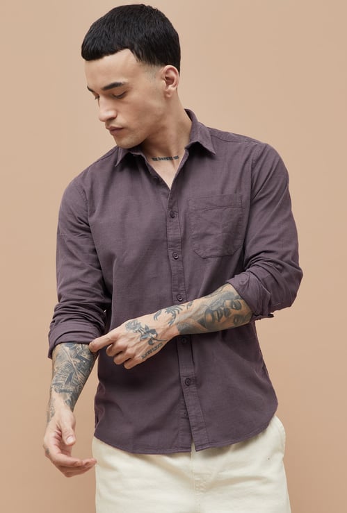 BOSSINI Textured Smart Fit Shirt