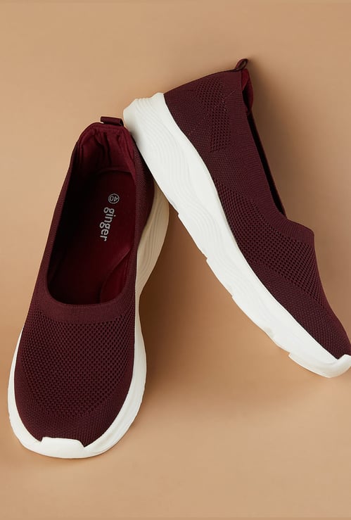 GINGER Knitted Slip-On Sneakers