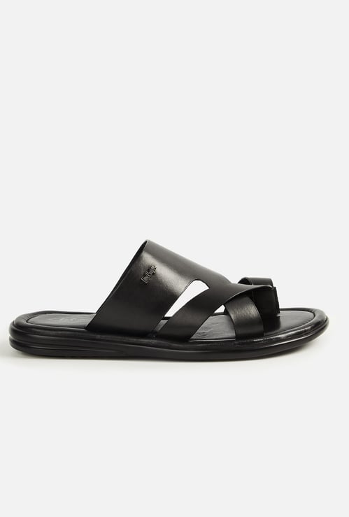 LEE COOPER Solid Leather Sandals