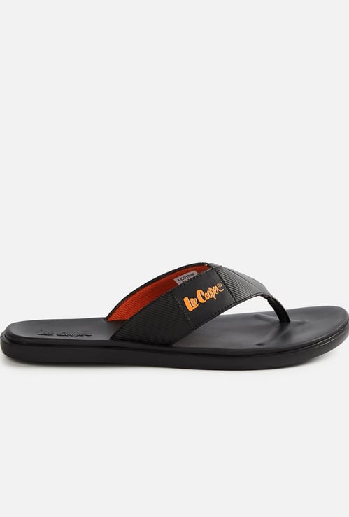 LEE COOPER Brand Print V-strap Flip Flops
