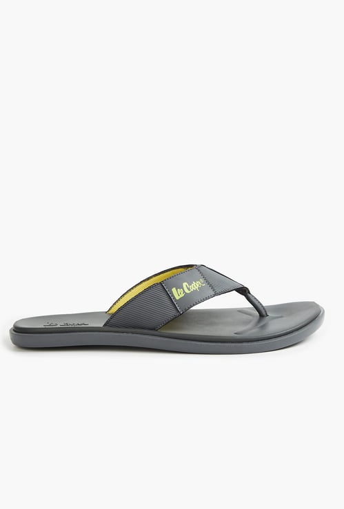 LEE COOPER Brand Print V-strap Flip Flops