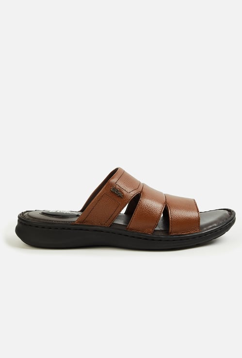 LEE COOPER Solid Leather Sandals