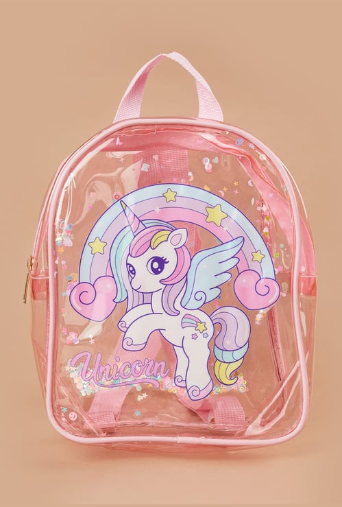 GINGER Girls Unicorn Printed Backpack