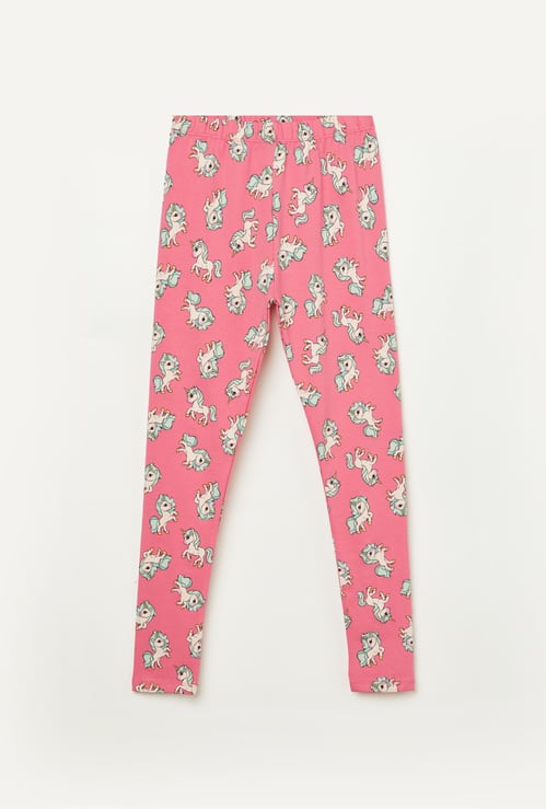 FAME FOREVER Girls Unicorn Print Leggings