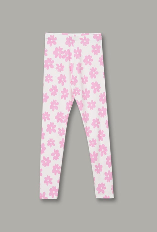 FAME FOREVER Girls Floral Print Leggings