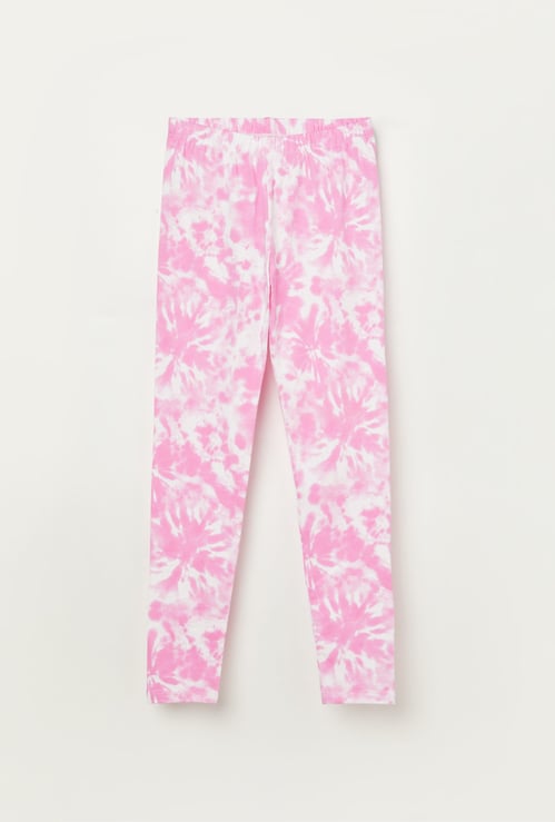 FAME FOREVER Girls Tie & Dye Leggings