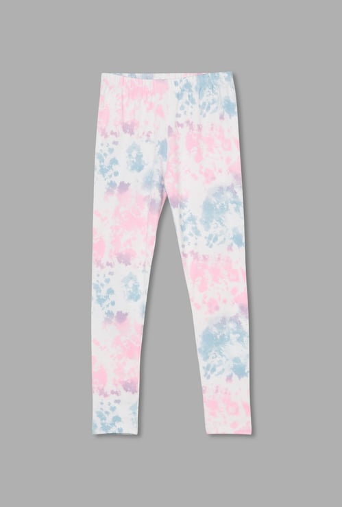 FAME FOREVER Girls Tie & Dye Leggings