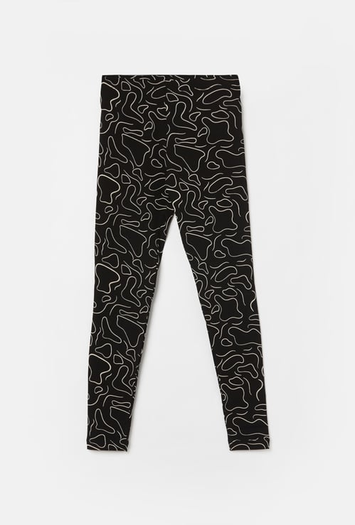 FAME FOREVER Girls Abstract Print Leggings