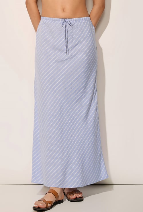 ONLY Striped Maxi Skirt