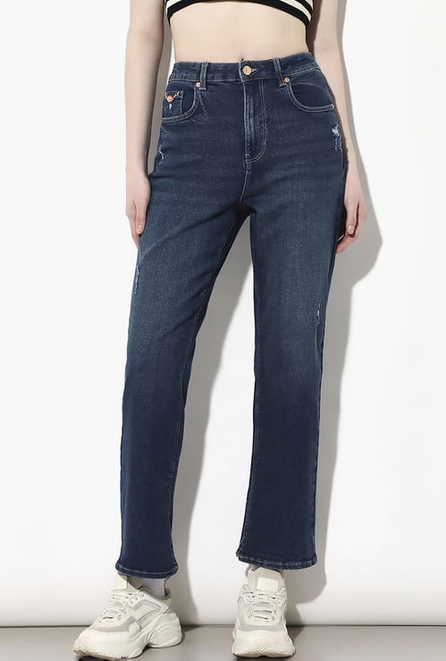ONLY Stonewashed Straight Fit Jeans