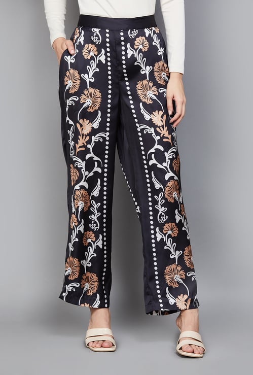 VERO MODA Floral Print Wide Leg Trousers