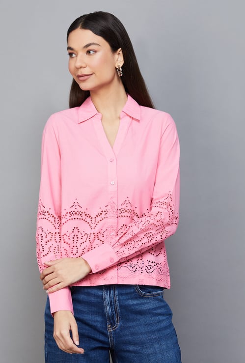 VERO MODA Schiffli Shirt