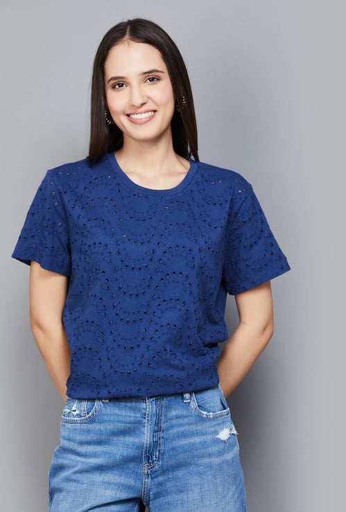 VERO MODA Schiffli T-shirt