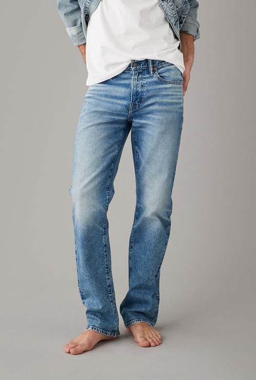 AMERICAN EAGLE Washed Bootcut Fit Jeans