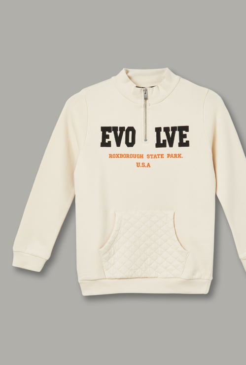 FAME FOREVER Boys Embroidered Sweatshirt