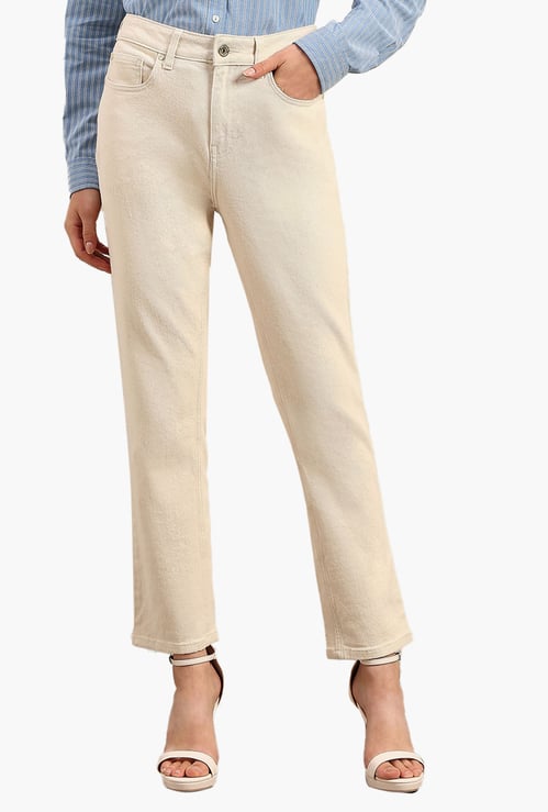 VERO MODA Solid Straight Fit Jeans