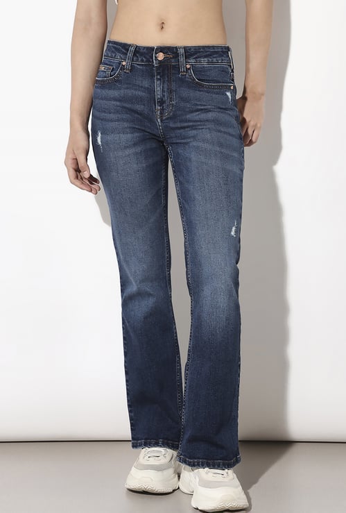 ONLY Stonewashed Bootcut Fit Jeans