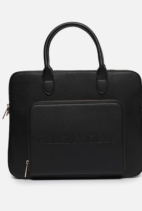 ALLEN SOLLY Embroidered Laptop Bag
