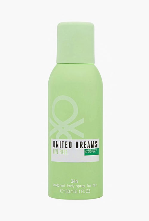 UNITED COLORS OF BENETTON United Dreams Live Free Deodorant Spray - 150ml
