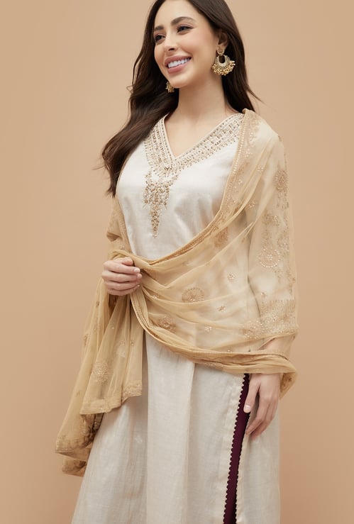 MELANGE Embroidered Dupatta