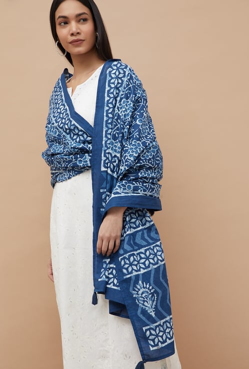 MELANGE Floral Print Dupatta