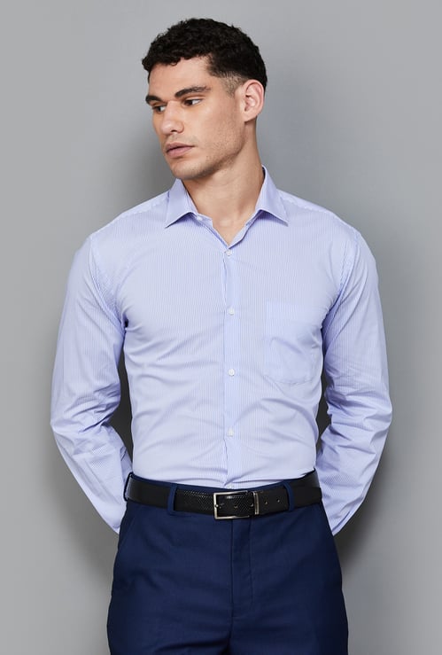 PARK AVENUE Striped Slim Fit Formal Shirt