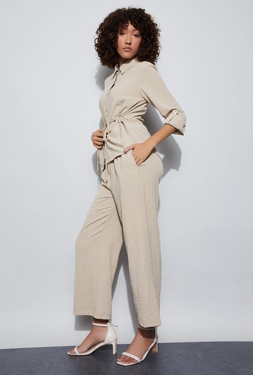 CODE Textured Trousers