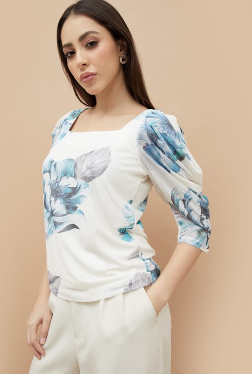 CODE Floral Print Top