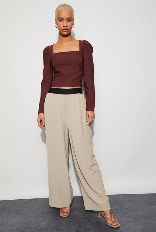 GINGER Panelled Crop Top