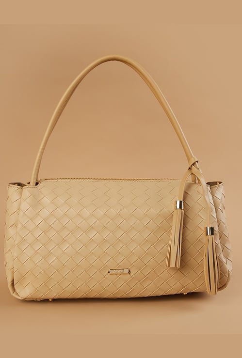 CODE Textured Shoulder Bag