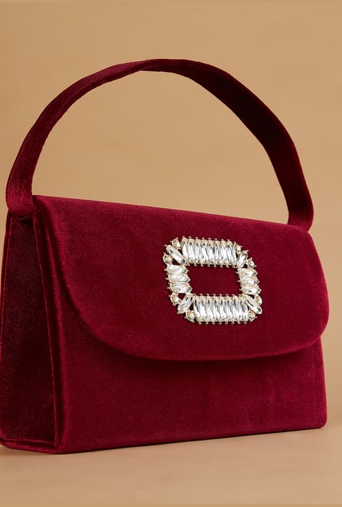 CODE Embellished Envelope Clutch