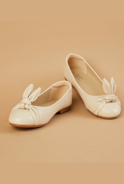 FAME FOREVER Girls Knotted Ballet Flats