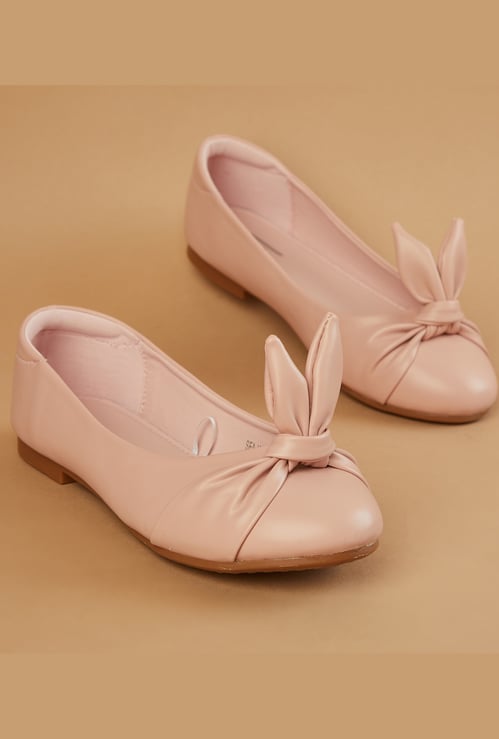 FAME FOREVER Girls Knotted Ballet Flats