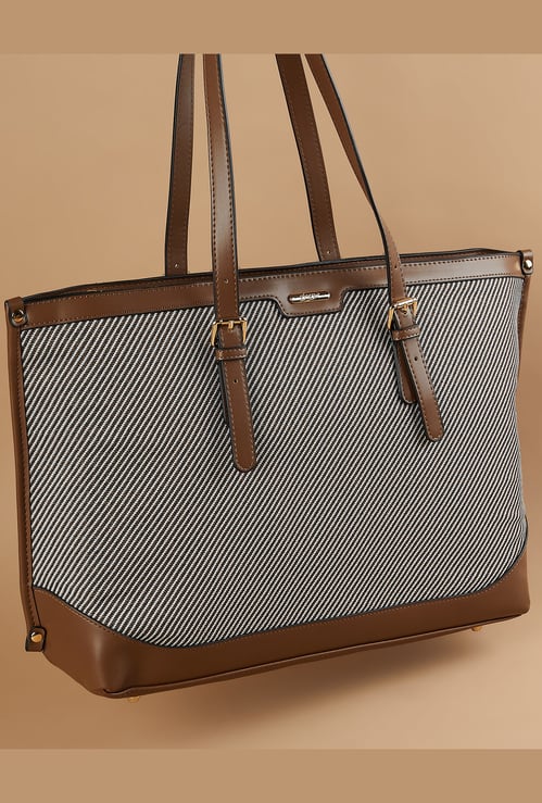 GINGER Striped Patterned Shoulder Bag