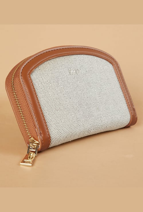 GINGER Woven Zip-Around Wallet