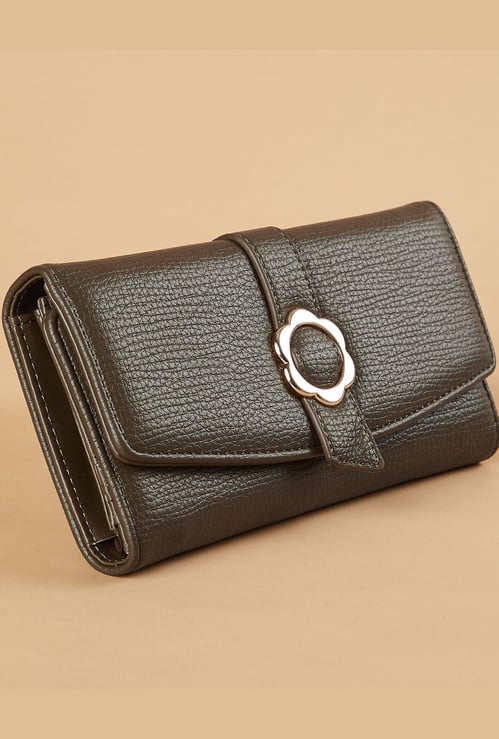 GINGER Textured Tri-Fold Wallet