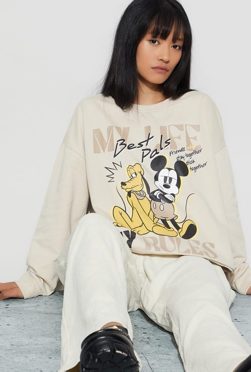 GINGER Mickey & Goofy Print T-shirt