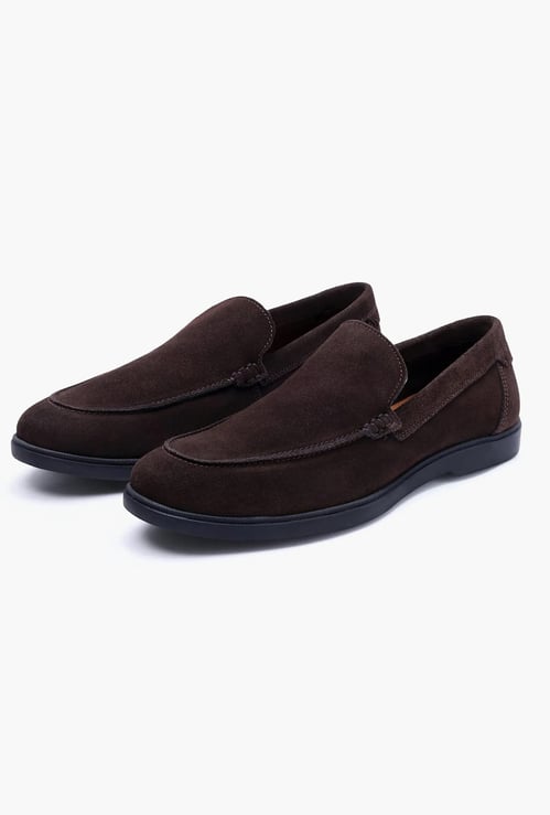 RARE RABBIT Velour Suede Loafers