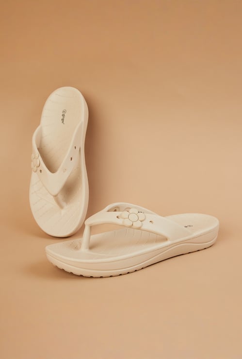 GINGER Applique Flip-Flops